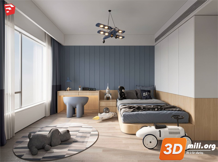 Children Room Scenes Skp FIles 